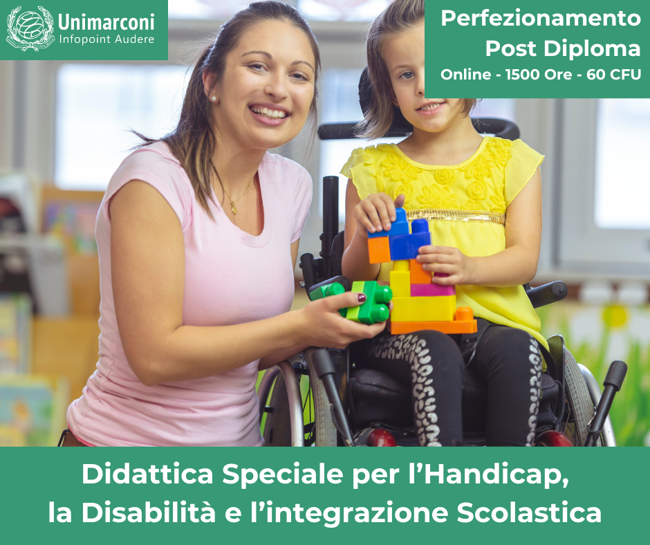 corsi di perfezionamento unimarconi didattica speciale per l handicap