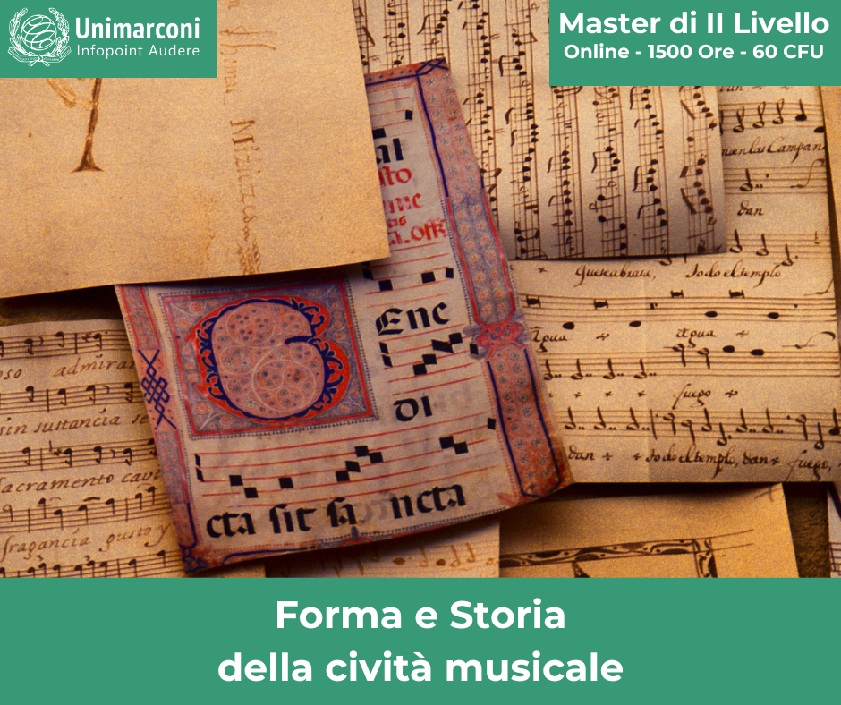 master scuola unimarconi forma e storia della civilta musicale