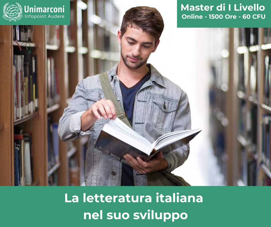 master scuola unimarconi la letteratura italiana nel suo sviluppo