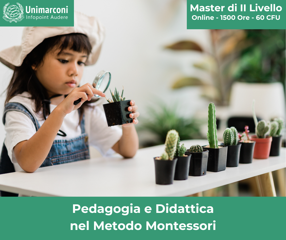 master scuola unimarconi pedagogia e didattica nel metodo montessori